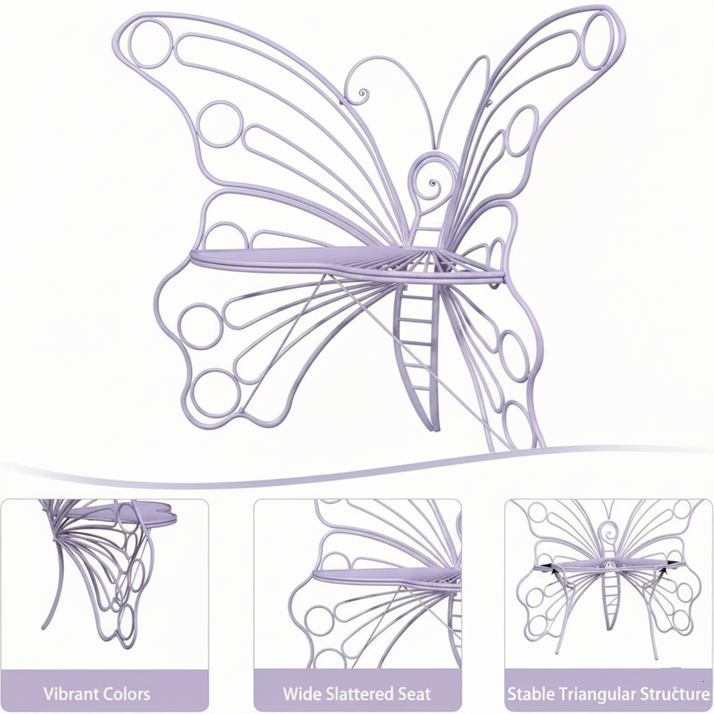 50-Inch Outdoor Garden Bench with Iron Metal Frame – Patio Porch Lawn Yard Bench – Multiple Colors