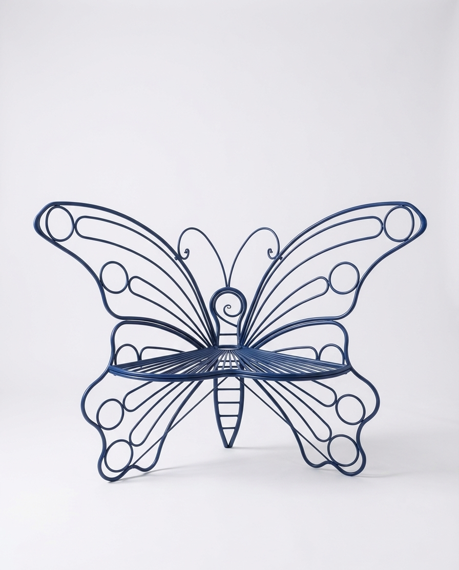 50-Inch Outdoor Garden Bench with Iron Metal Frame – Patio Porch Lawn Yard Bench – Multiple Colors